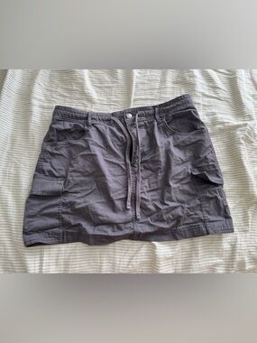 Hollister Gray Cargo Mini Skirt
